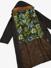 Christmas! Bnwt Barbour House Of Hackney Petiver Wax Jacket - Green 14 Rrp£350