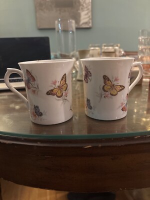 Queens Butterfly Bone China Coffee Tea Mug Rosina Centenary Dear Made In England