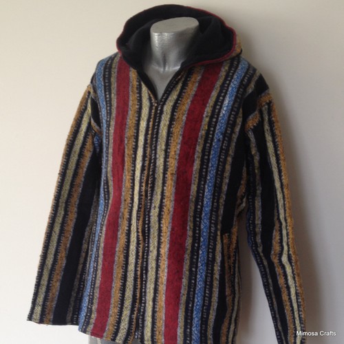 Hooded Jacket Gheri Cotton Hippie Boho 