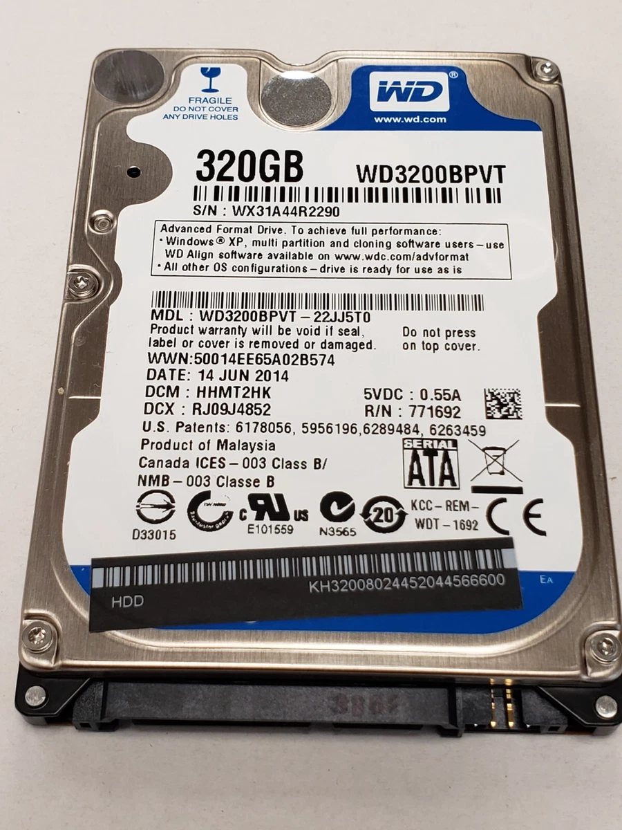Wd scorpio blue 320gb sale