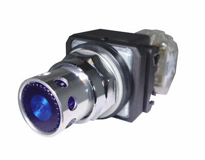 SUNS PBM30-GP-D120E-U-P1 30mm 120V LED Blue Pushbutton 9001K3L38LH13 800T-QAH10B