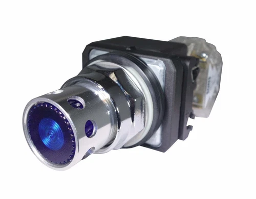 SUNS PBM30-GP-D120E-U-P1 30mm 120V LED Blue Pushbutton 9001K3L38LH13 800T-QAH10B