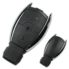 Car Key 2 Button Housing Chrome Fits Mercedes Benz W203 W204 W211