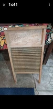 Antique Flyer Brass Washboard, Laundry Board, Vintage, 