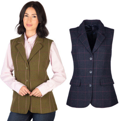 Damen Tweed Weste Damen in Großbritannien hergestellt Smart Freizeit Frauen Kleidung Rydale