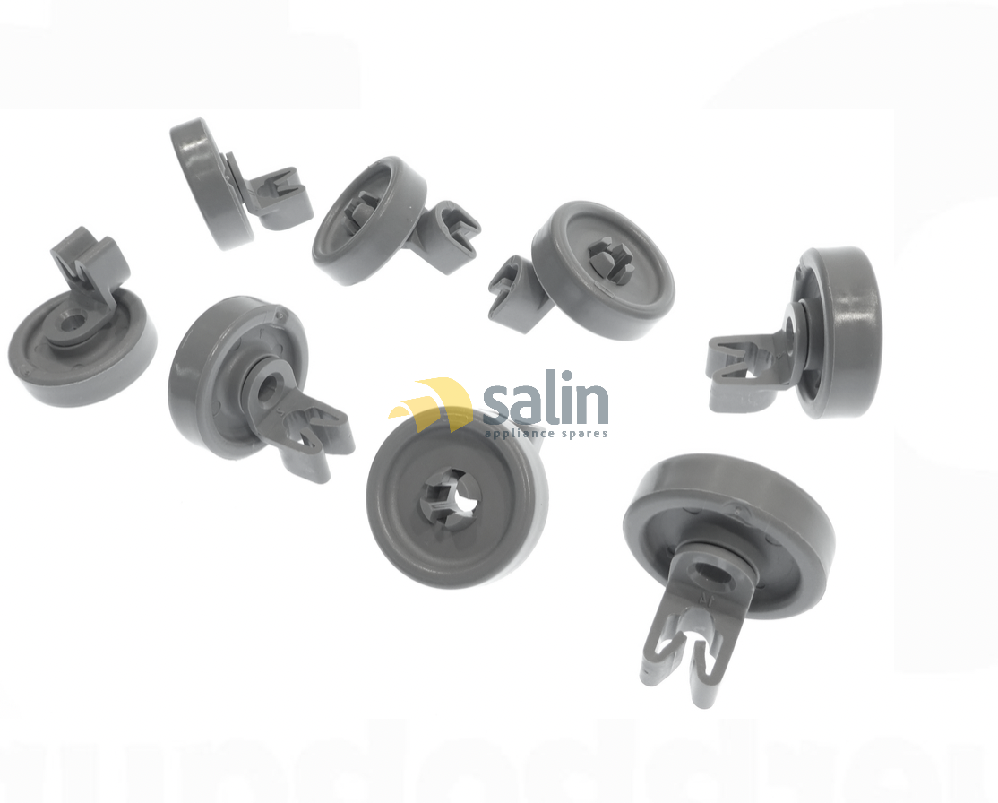 Genuine Asko Dishwasher Basket Wheels (packet Of 8) Suits D1896, D1706