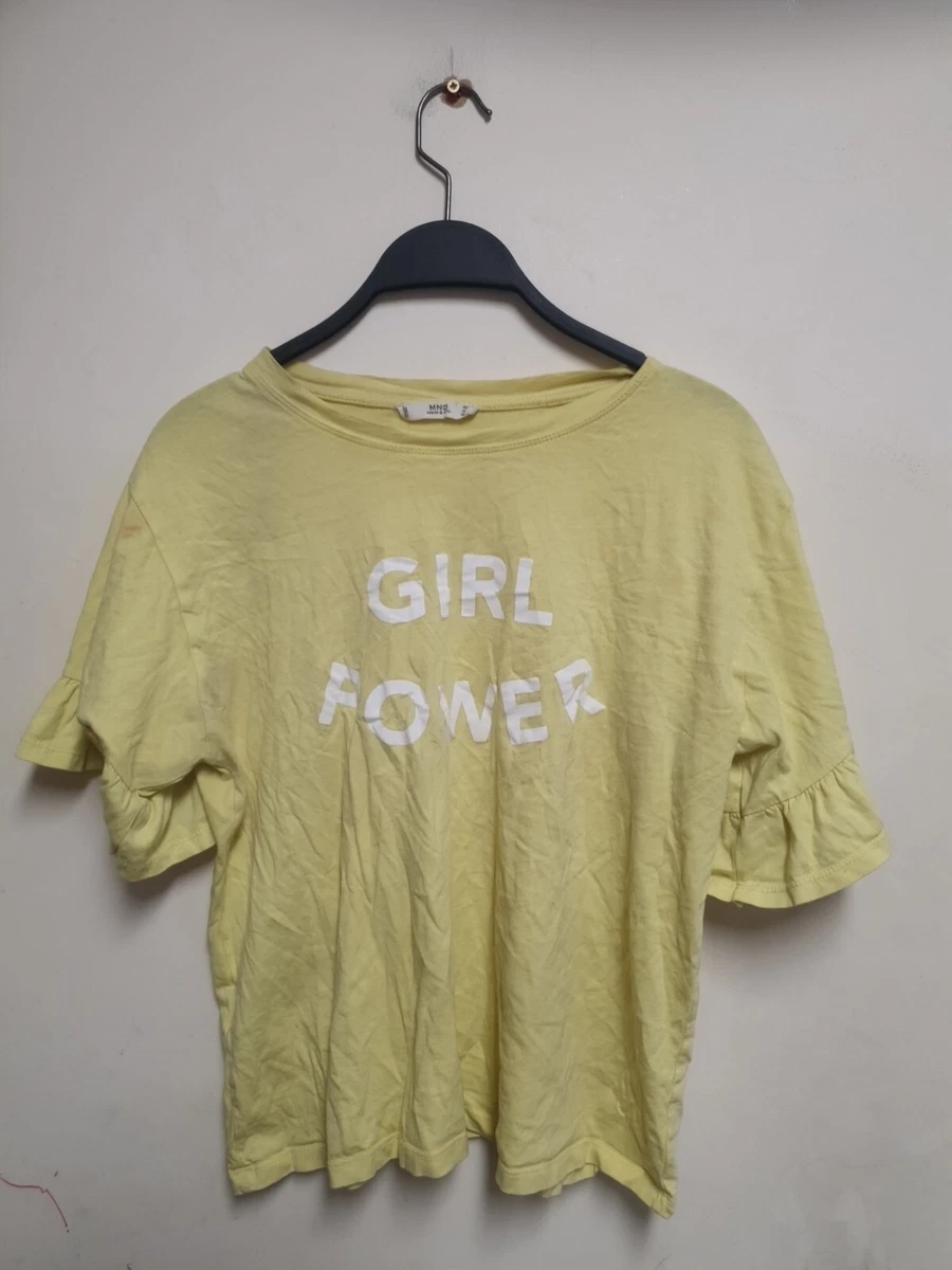 yellow girl power shirt