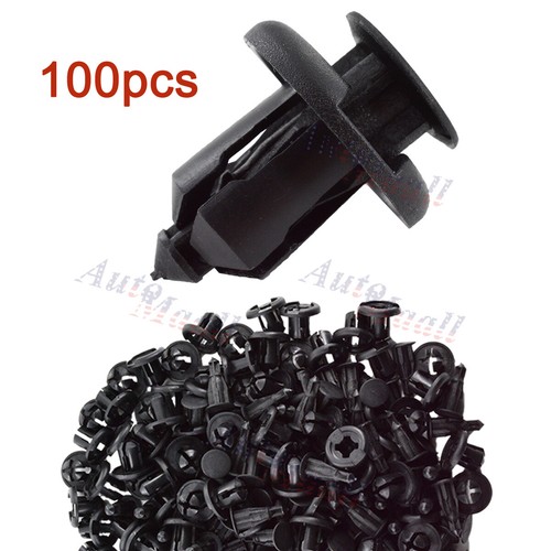 100 Pcs For Honda Bumper Clips Retainer 10mm Hood Fender Push Rivets Fasteners E - Foto 12
