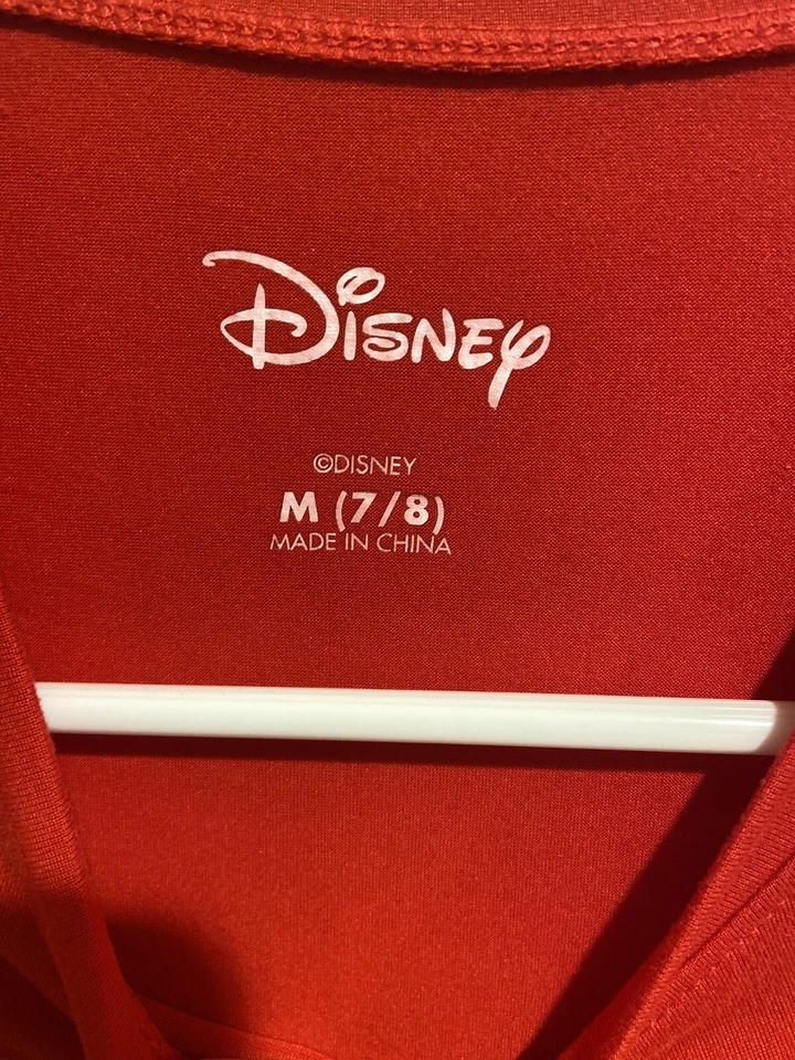 Disney girls nightgown medium 7/8 red minnie mouse long sleeve merry & bright - Image 4 of 4