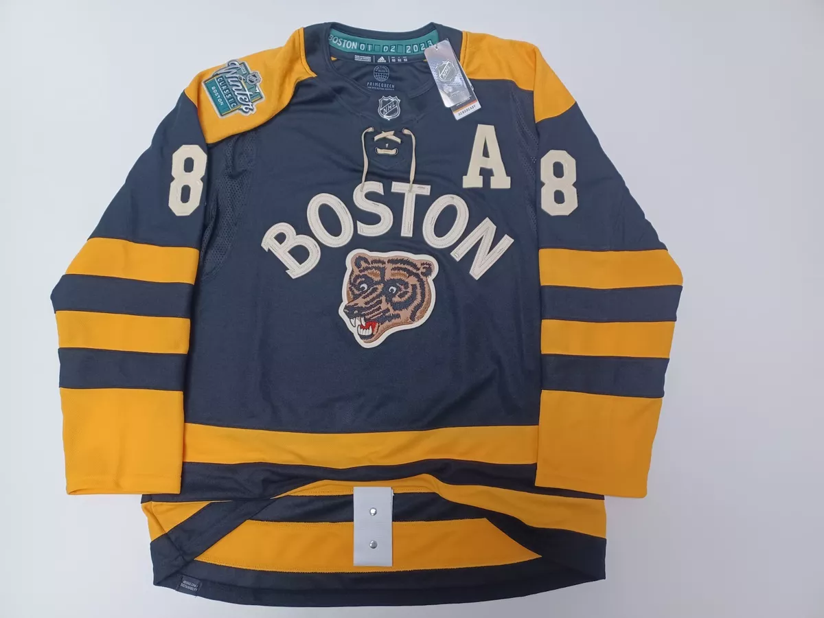 Customizable Boston Bruins Adidas Primegreen Authentic NHL Hockey Jersey