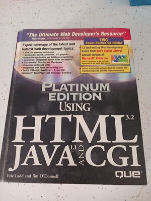 Platinum Edition Using HTML 32, Java 11, and CGI - Hardcover - GOOD