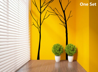 Handschnitzerei Birke Wald Baum Zimmer Wandaufkleber Abziehbild Vinyl Dekor UK RUI276
