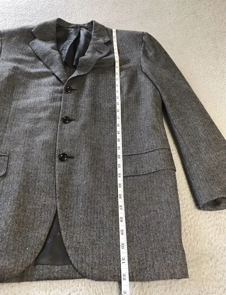 Abrigo deportivo de lujo 100 % cachemir: abrigo deportivo Oxxford para hombre 44R Foto 4 de 4