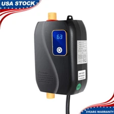 Electric Tankless Water Heater Instant Hot Shower Kitchen Heater 110V 3000W