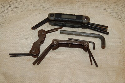 LOT OF HEX KEY SETS METRIC & STANDARD 3 FLIP OUT AND 2 LOOSE NO RESERVE 1 MAC