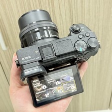 Sony Alpha a6500 Mirrorless Digital Camera with 16-50mm Lens w/Charger Black