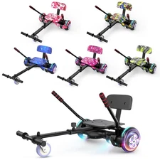 Hoverboard Electric & GO Kart Seat Bluetooth Self-Balancing Scooter for Kids