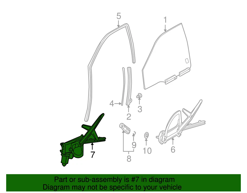 Genuine GM Window Regulator 24416188 - Image 4 of 4