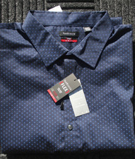 NEW/TAGS- VAN HEUSEN FLEX COLLAR 18/18.5-MENS SLIM FIT LONG SLEEVE SHIRT-BLUE
