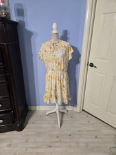 Lc Lauren Conrad XXL Dress Womens Multicolored Short Floral Fit And Flare