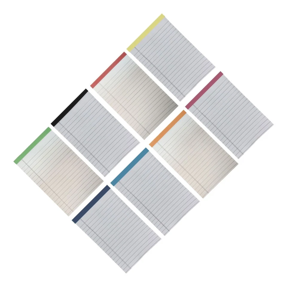  8PCS Note Pads: A6 Legal Pads - College Ruled Writing Notepad Lined Paper - Image 2 of 4