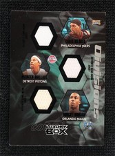 2005 Luxury Box Divisions Relics Courtside 3/25 Chris Webber Rasheed Wallace 2b6
