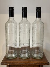 3 × 70cl Empty Glass Wine bottles home bottling decoration crafts candlestick 