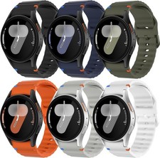 6 Pack Soft Silicone Strap Compatible with Samsung Galaxy Watch 7 40mm 44mm
