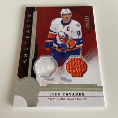 NHL Card-John Tavares-Ruby Double Materials xx/125-Artifacts 2016-17-Islanders