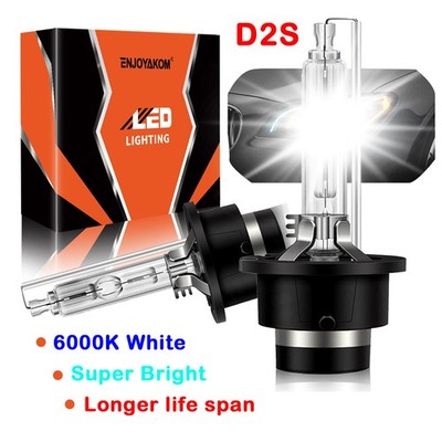 2x D2S 35W 6000K HID Xenon Replacement Low/High Beam Headlight Lamp Bulbs White