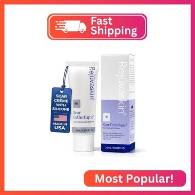 Rejuvaskin Scar Esthetique Scar Cream with Silicone, Reduces the Appearance of S