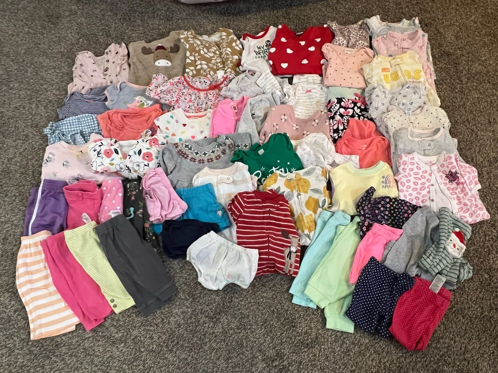 Baby Girls Size 6 Months Huge Lot Of Clothes - 55+ Pieces!
Opens in a new window or tab