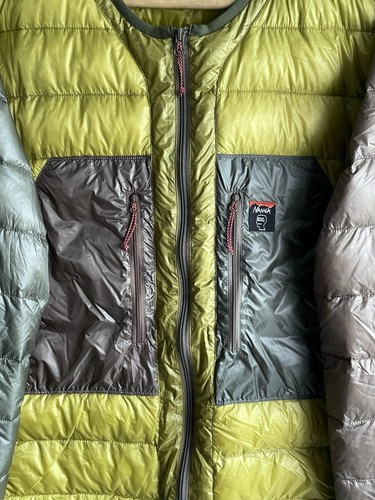 Nanga x Brain Dead Green Puffer Jacket Size Large New - Picture 6 of 10