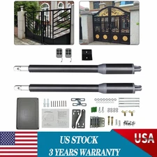 650LB Automatic Heavy Duty Arm Dual Swing Gate Opener DC Motor Remote Control US