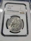 1885-O Morgan Silver Dollar MS63 NGC Brown Label