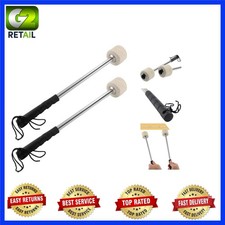 2 Pcs Drum Mallet 13.8 Inches Length, Wool Felt Drum Stick, Anti-Slip Bass Percu