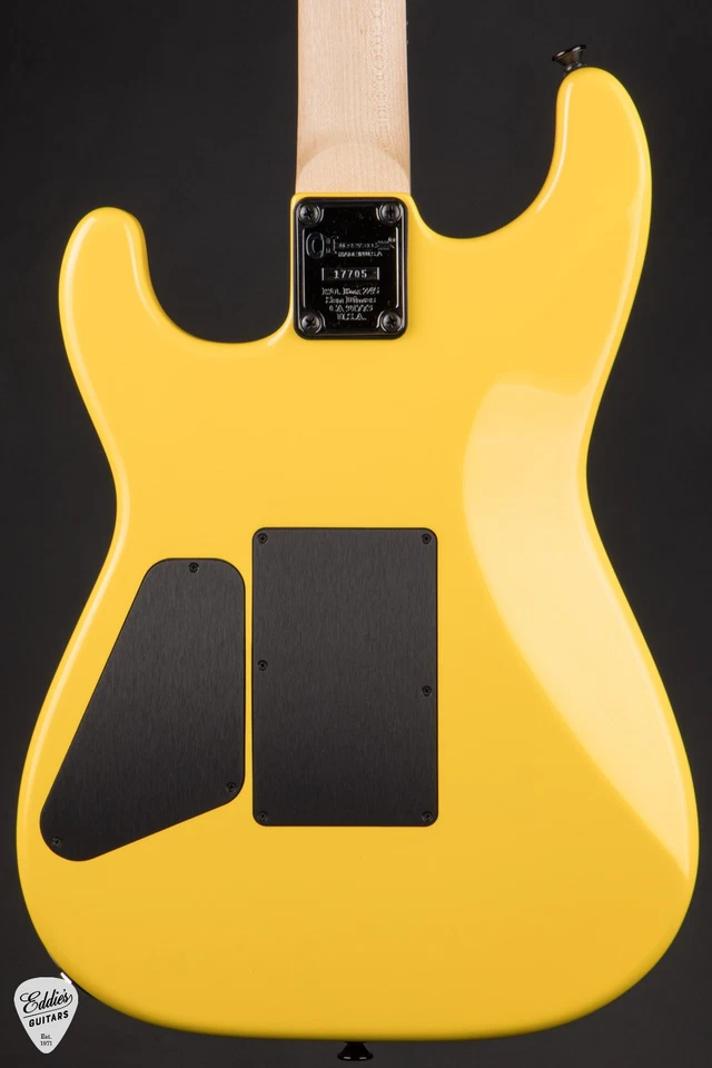 Charvel USA Custom Shop San Dimas HS Floyd Rose - Yellow Pearl - Image 4 of 4