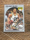 1990-91 1990 NBA Hoops Delaney Rudd signed Autographed basketball card auto