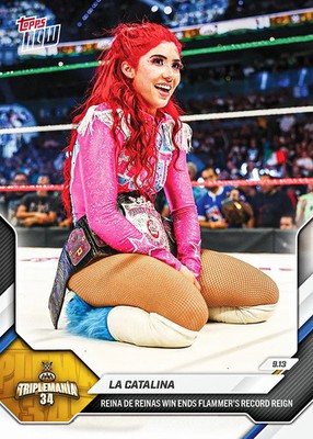 2026 Topps Now WWE #98 La Catalina TripleMania 34 PRESALE