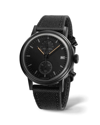 UNDONE Urban Modern Black Leather Strap Watch URB-MOD-BLK