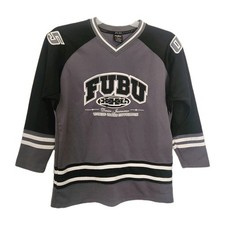 FUBU 05 Jersey Youth Boys L  16/18  EMBROIDERED World Class Patch Vintage Y2k