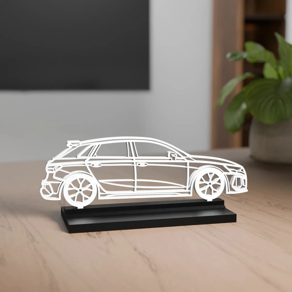 Audi RS 3 Sportback Model 3D Decoration - Gift for Car Lovers - Image 2 of 3