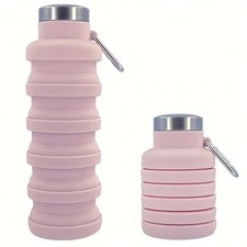 Silicone collapsible water bottle, 500ml