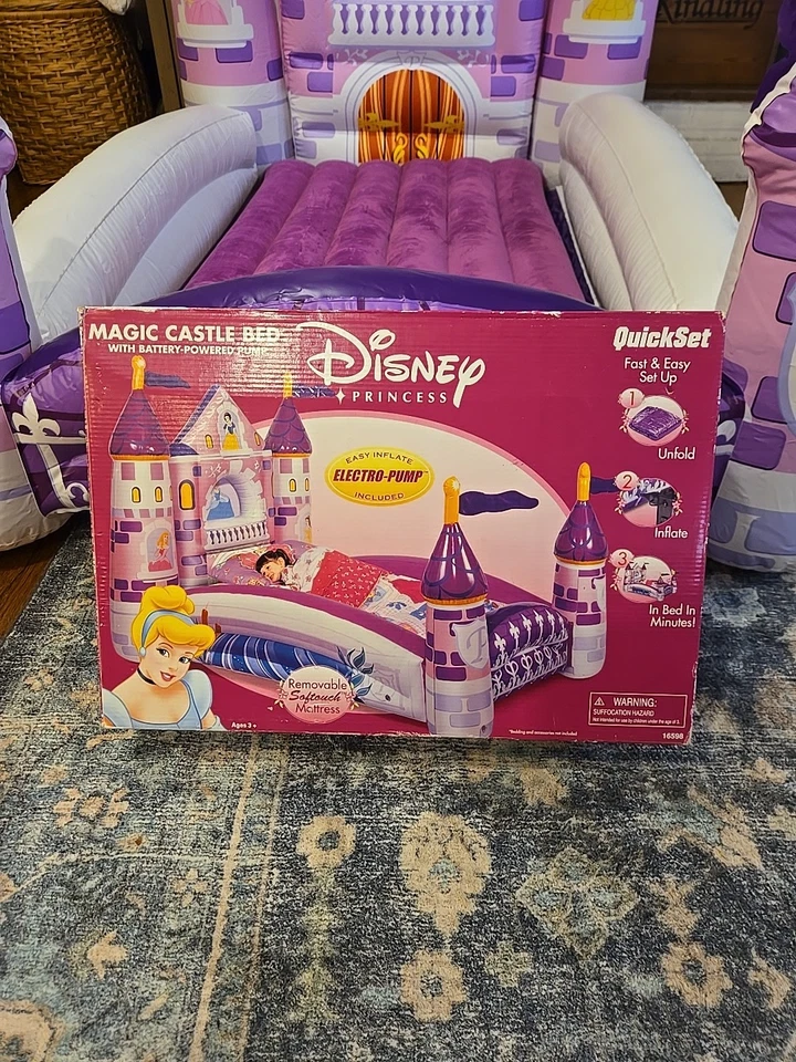 Disney Princess Inflatable Castle Bed (PUMP NOT INCLUDED ) - Image 2 of 4