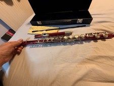 Flute Musical Instrument with Hard Case #Lindo 08-FL-02-1581 with Case Used