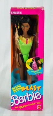 Barbie 1989 Beach Blast Christie sun magic 3253 Afroamerikanisch Vintage NRFB - Bild 1 von 4