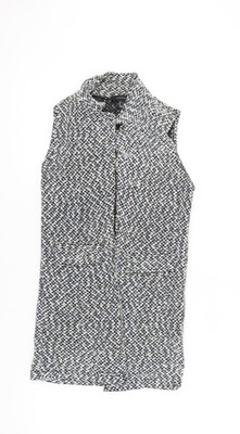 Atmosphere Damen Mehrfarbig Tweed Weste Größe 8 Baumwollmischung