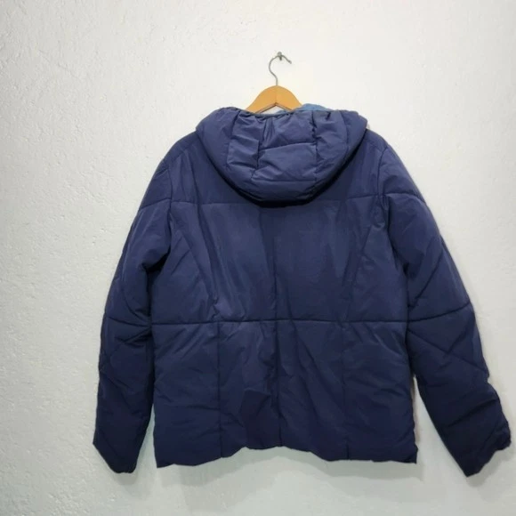 Jaqueta de caminhada masculina BASS OUTDOOR acolchoada com zíper completo cor azul tamanho M - Imagem 4 de 4