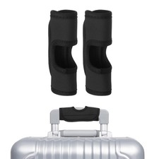 2Pcs Luggage Handle Wrap Hollow Luggage Identifiers for Luggage Black
