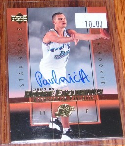2003-04 UD Rookie Exclusives Auto Aleksandar Pavlovic - Picture 1 of 1